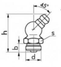 Gro As tehnički crtež mazalice SRPS M.C4.613 B oblik